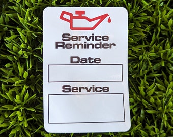 Mechanic - Oil Change - Brake Service - Auto Tech - Reminder - Sticker - Static Cling - 50pc