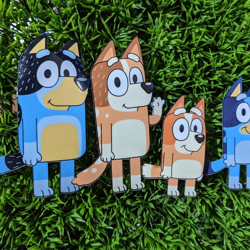 Blue Dog - Whole Family - Decal Stickers