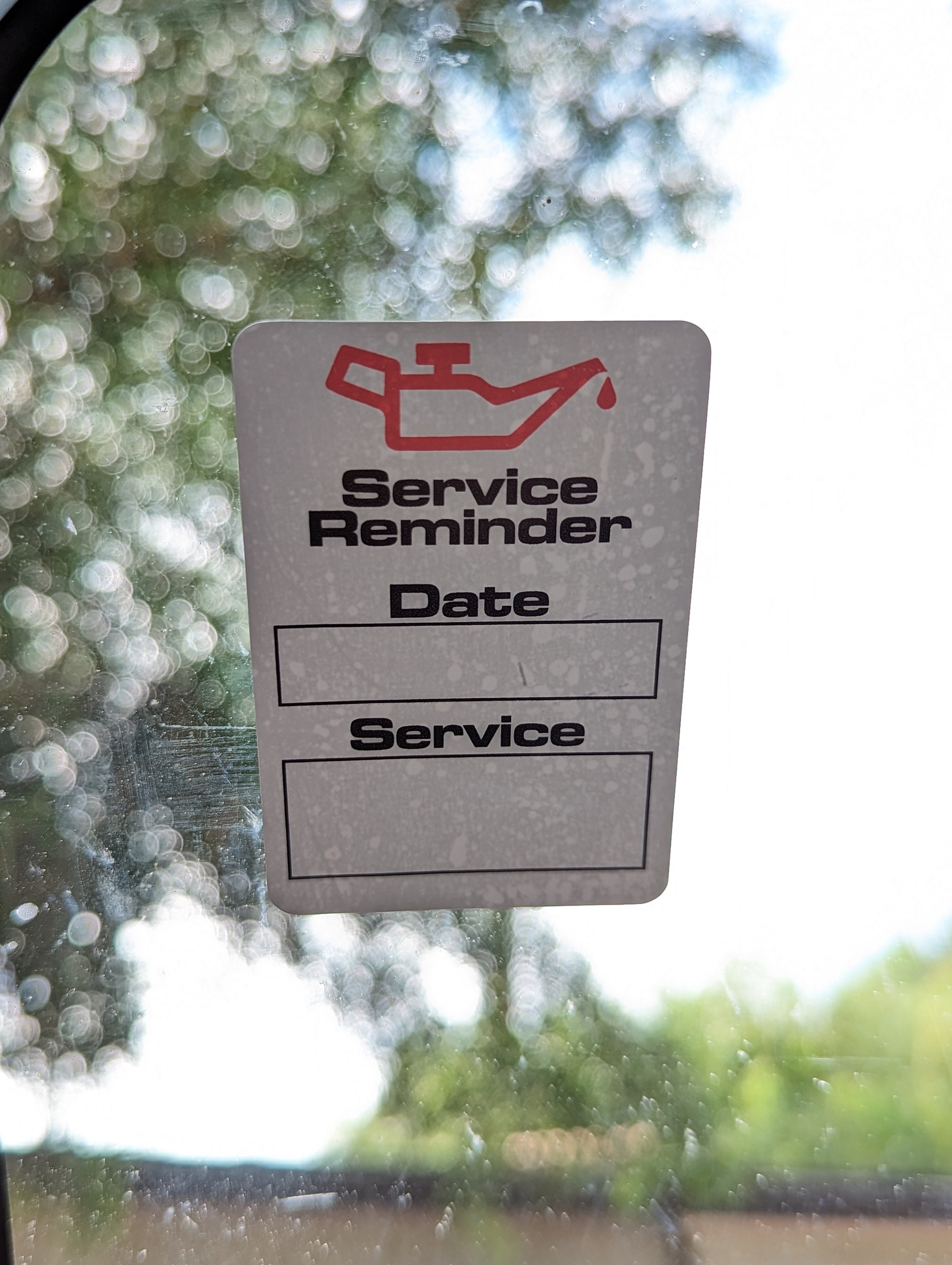 Mechanic - Oil Change - Brake Service - Auto Tech - Reminder - Sticker ...