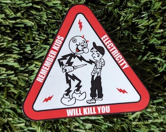 Electricity Will Kill You - Sicherheit - Osha - Hardhat - Jobsite - Aufkleber - Aufkleber - 2er Pack