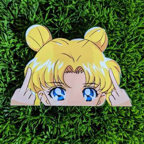 Sailor Moon Car Peeker Sticker Decal 4x5 Etsy India