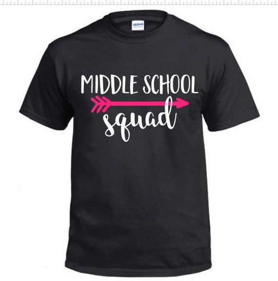 Middle School Squad Teacher Shirt School Shirt Squad Etsy