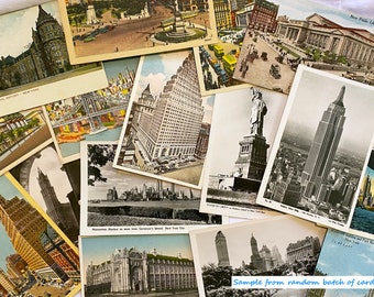 Vintage UNPOSTMARKED New York City postcards (Grab bag random selection)