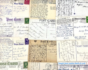 cartes postales vintage postmarked (années 1900-1950)