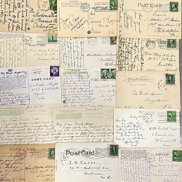 Vintage postmarked New York City postcards!