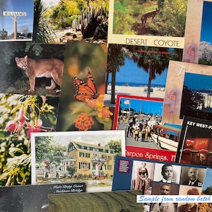 25 BLANK postcards for Postcrossing! (1980s-2000s)