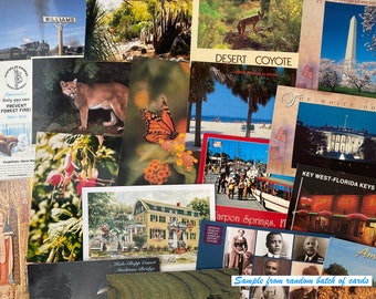 25 BLANK postcards for Postcrossing! (1980s-2000s)