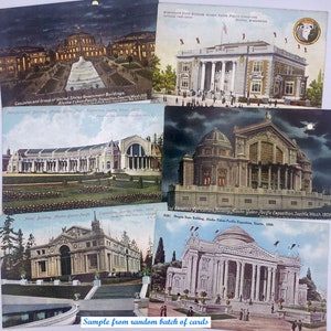 Seattle 1909 World's Fair UNPOSTMARKED vintage postcards (Grab bag random selection) Alaska–Yukon–Pacific Exposition