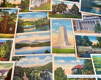 North Carolina UNPOSTMARKED vintage postcards (Grab bag random selection)