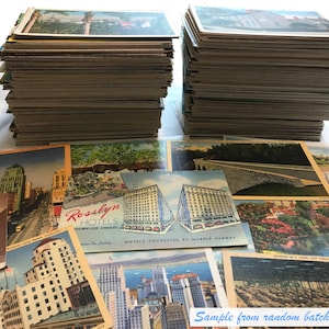 25 antique and vintage postcards random lot from the 1920s through '80s. Genuine originals, various states & U.K. image 1