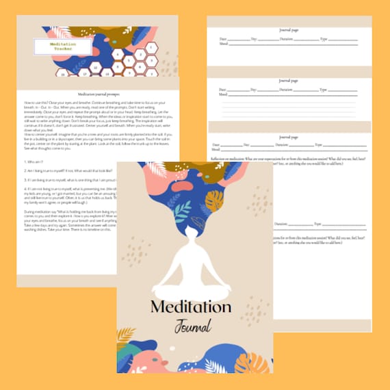 Meditation Journal Printable I Digital Download - Etsy