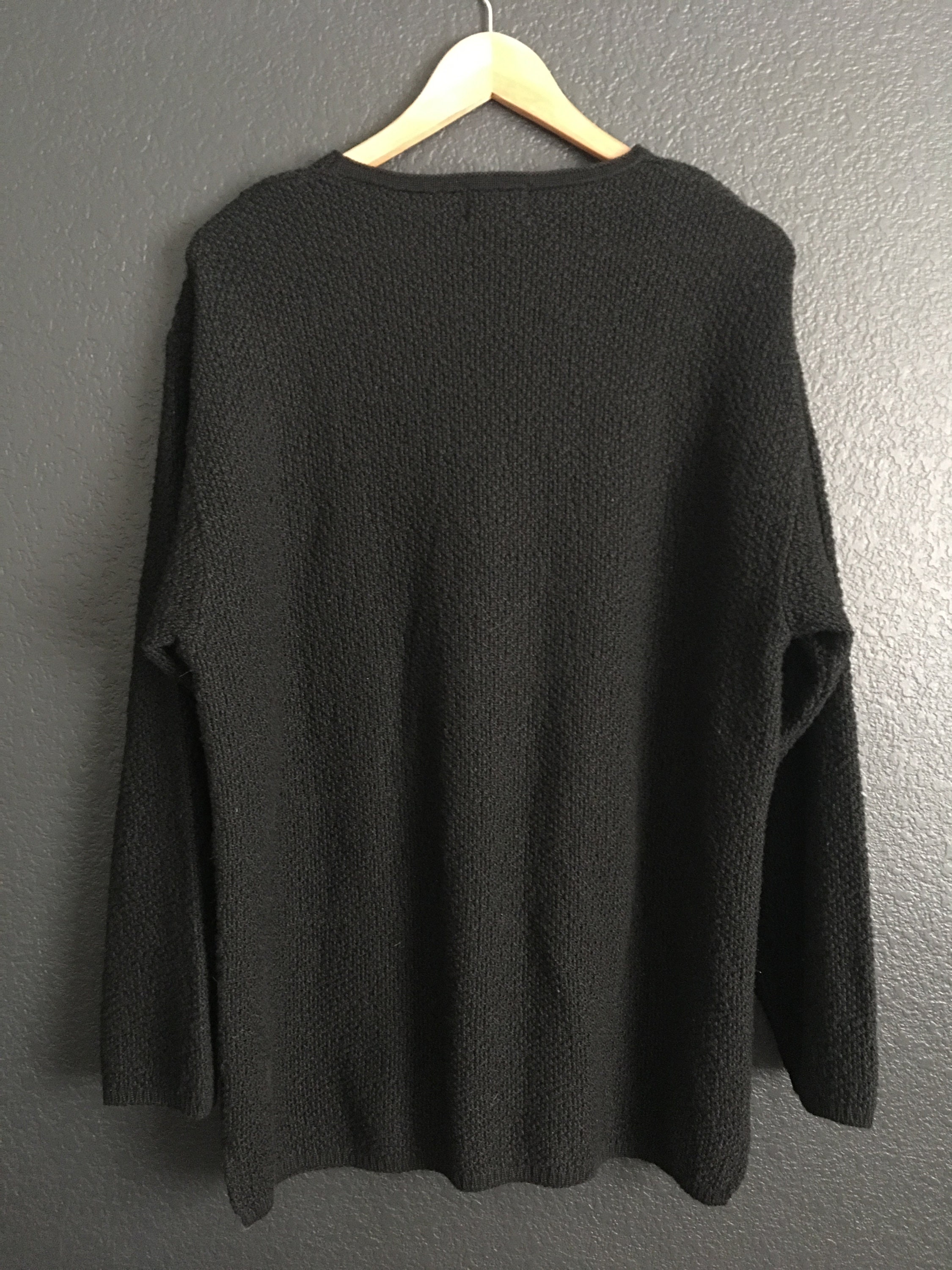 90's HUGO BOSS Long Sleeve Black Knit Sweater | Etsy