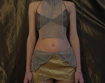 Chainmail Solace neck corset armor