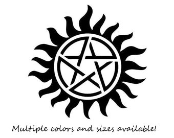 Supernatural Anti Possession Vinyl Decal
