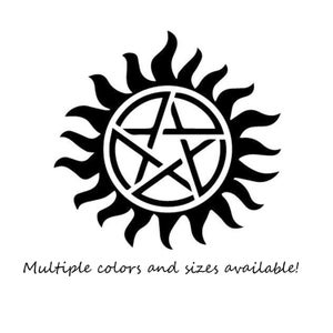 Supernatural Anti Possession Vinyl Decal