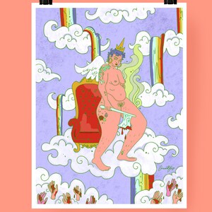 My Power, feminist, queer, illustration, fine art print, feminist art, lgbtq home decor