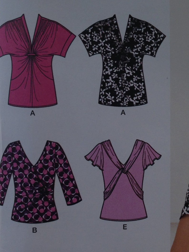 Misses Knit Top Sewing Pattern Simplicity 2181 Sizes 614 Etsy