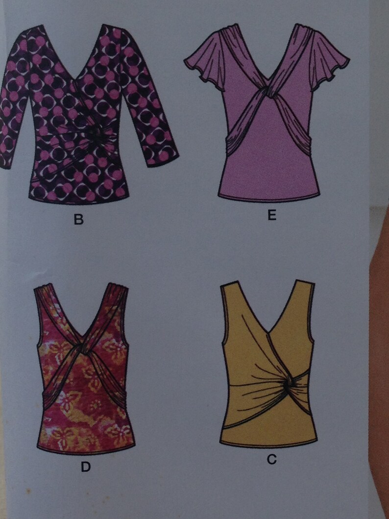 Misses Knit Top Sewing Pattern Simplicity 2181 Sizes 614 Etsy