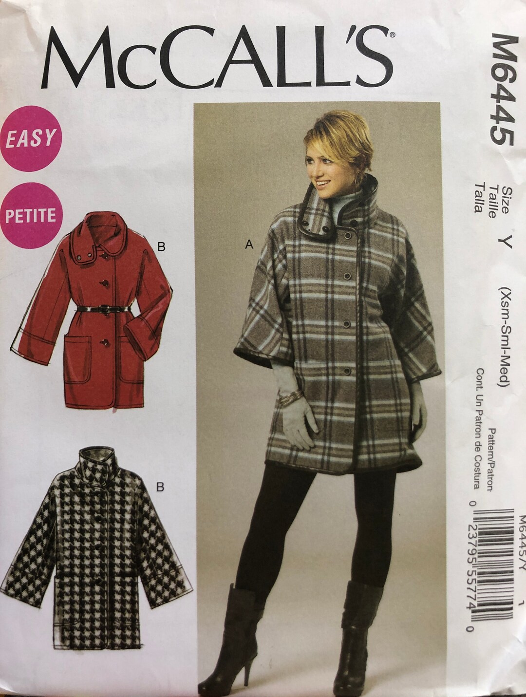 Misses Unlined Jacket Sewing Pattern Mccalls M6445 Sizes Etsy