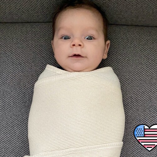 Organic Cotton Baby Blanket USA Made Etsy