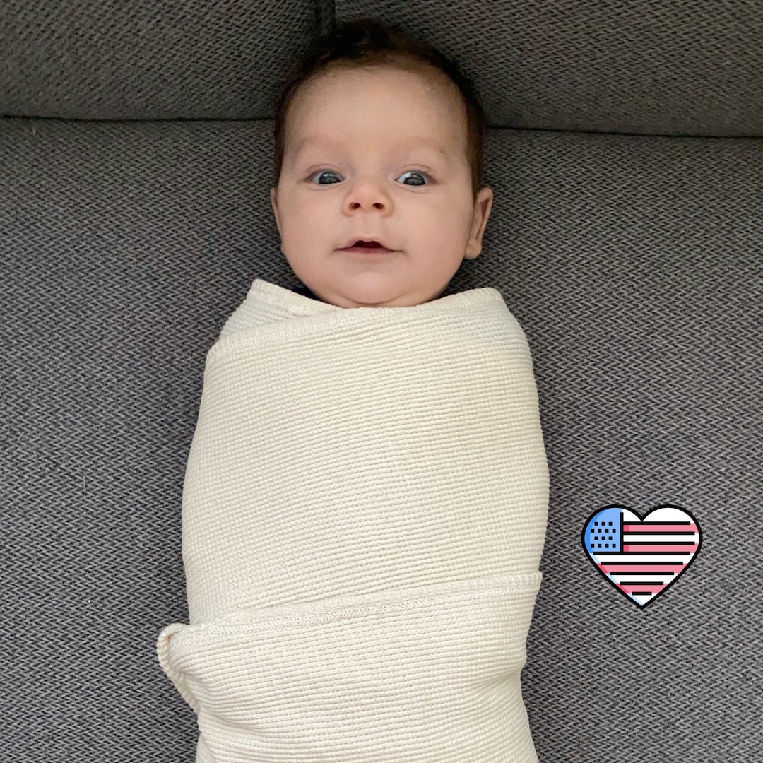 Organic Cotton Baby Blanket USA Made Etsy