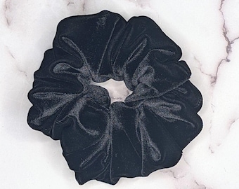 Black Velvet Hair Scrunchie - The Most Luxurious Hair Scrunchie You Will Ever Own