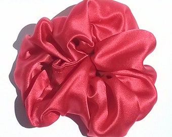 Gorgeous Red Silk Charmeuse Scrunchy