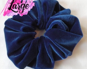 Royal Blue Velvet Scrunchies - Hair Scrunchies - 6 Sizes - Velvet Scrunchies - Royals Scrunchie  -6 Month Warranty