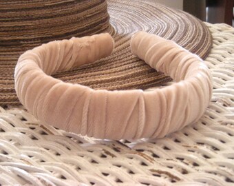 Cream Velvet Headband - Padded Headband - Headbands for Women - Made in the USA - 3 Month Warranty