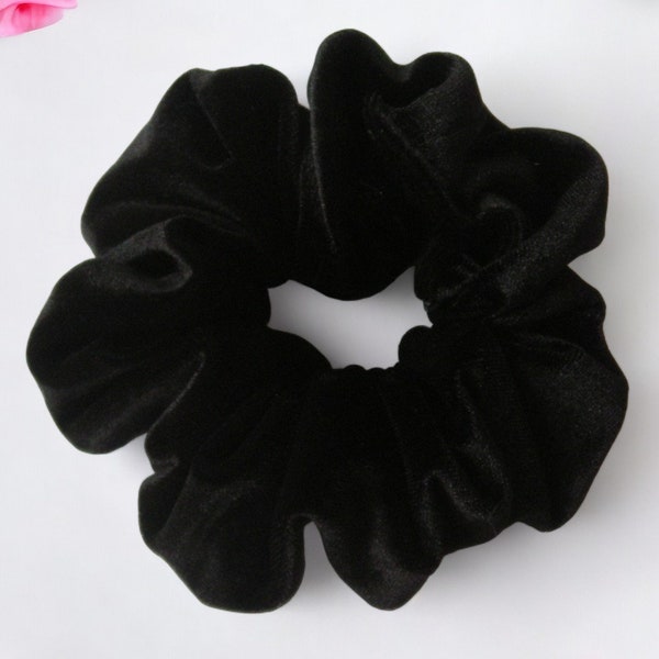 Black Velvet Hair Scrunchie - The Most Luxurious Hair Scrunchie You Will Ever Own
