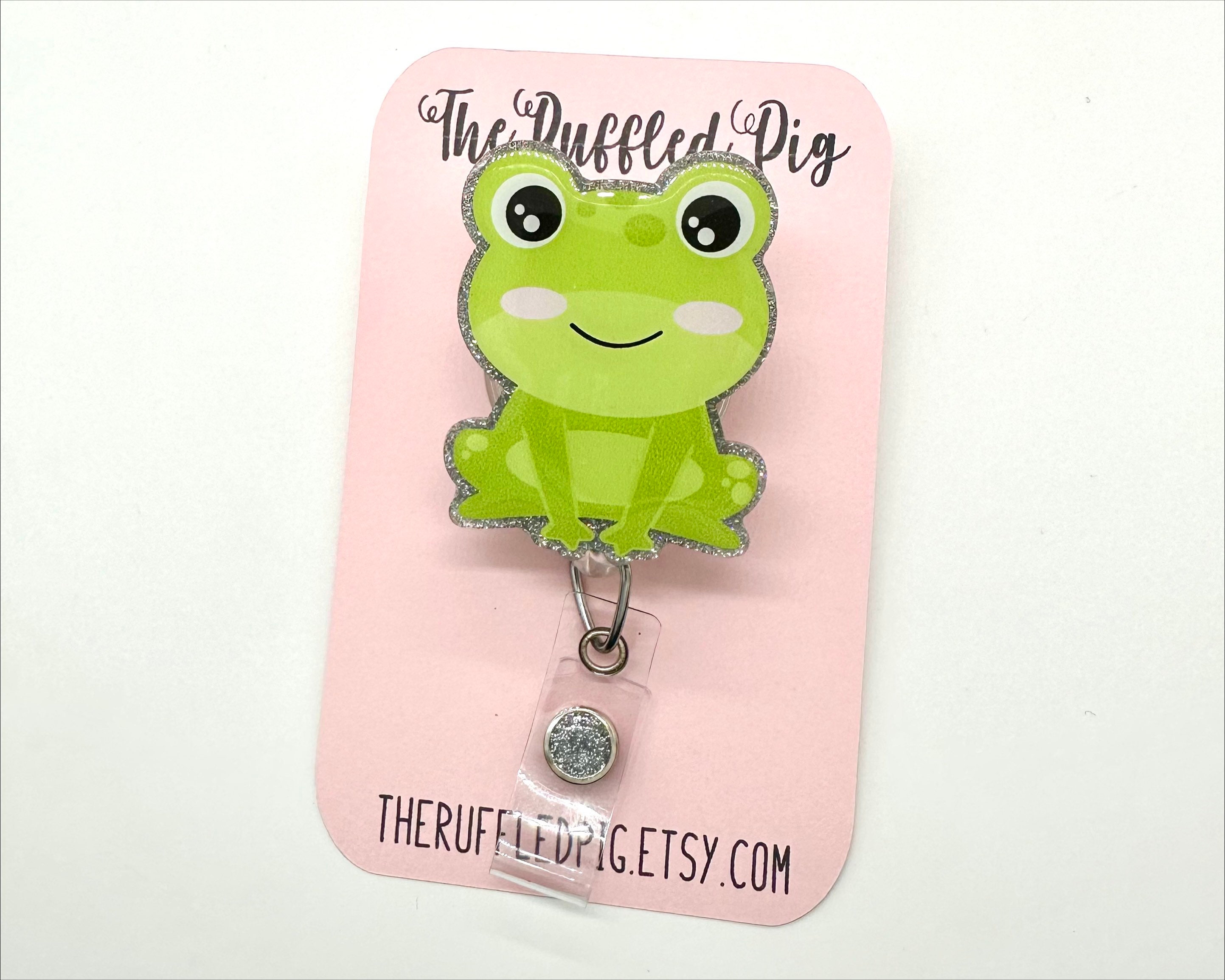 Frog Ribbit Retractable Badge Reel, Nurse ID Holder, RN Key Card, Teacher  Lanyard, School Science Gift, Office Staff, Ecology, Summer 