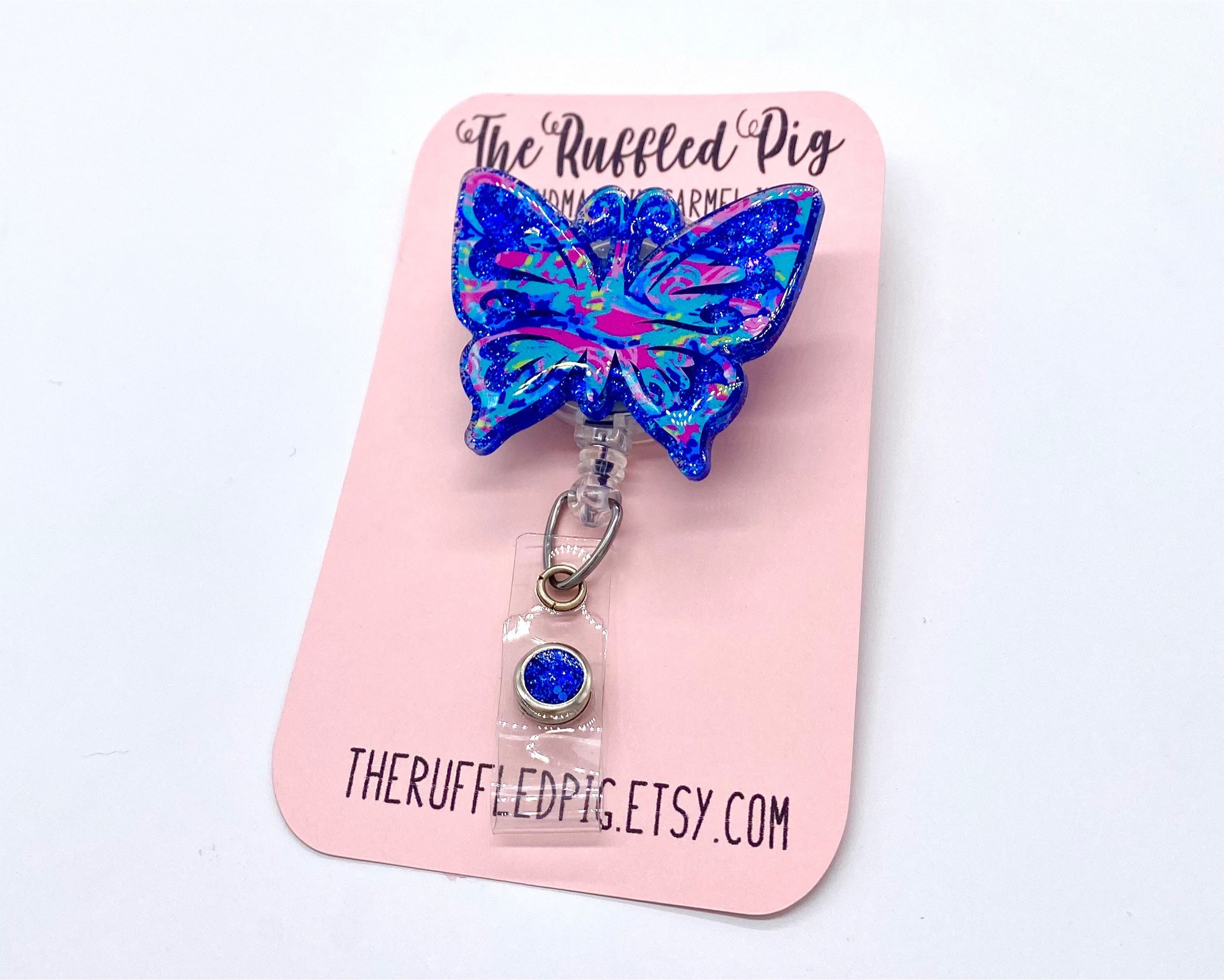 Juanooo Cute Preppy ID Lanyard With Butterfly Design – Badge Holder For Girls & Women - View #11