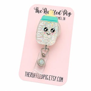 Baby Bottle Badge Reel: Lanyard, clip, carabiner, NICU, Labor and Delivery Nurse ID Holder, rn Gift, Perinatal Nursing Staff, Pediatrics