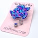 Sea Turtle Retractable Badge Reel, Aloha ID Holder, Beach Girl Glitter RN Key Card, Hospital Nurse Gift, Summer ID Holder, Seaturtle