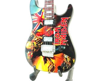 IRON MAIDEN Miniature Guitar | stand included | The TROOPER