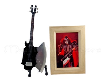 ミニチュアギター ジーン・シモンズ KISS ブラッド AXE ベース - Etsy 日本