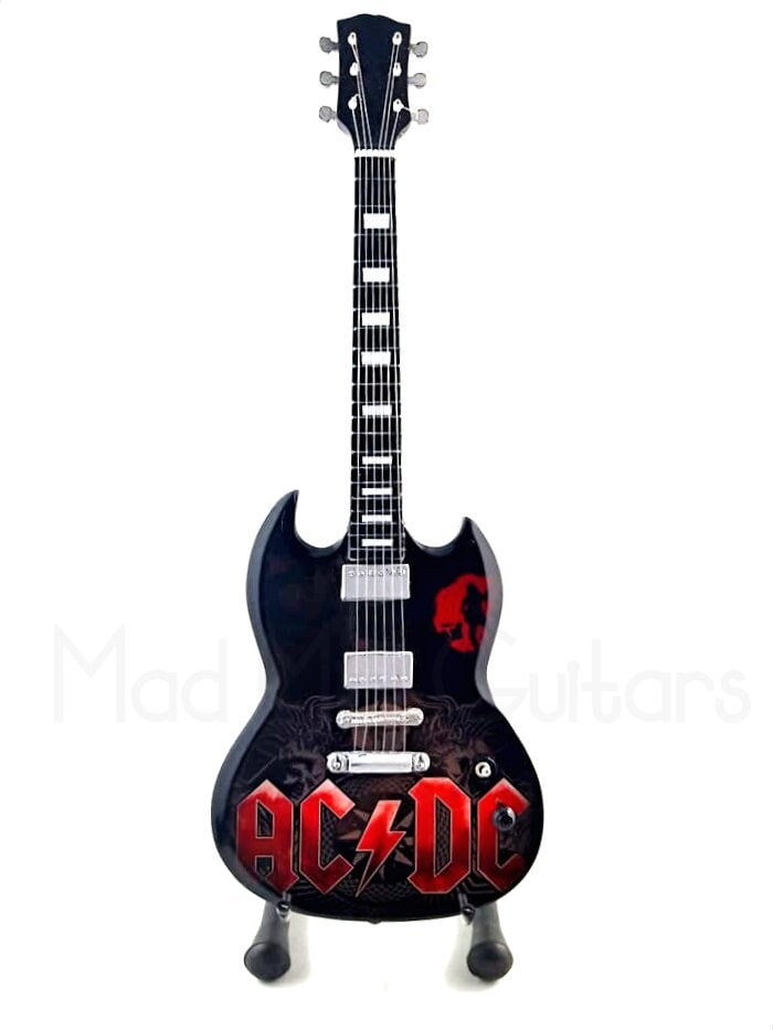 AC/DC Miniature Guitar Stand Included Rock N Roll Collectable - Etsy