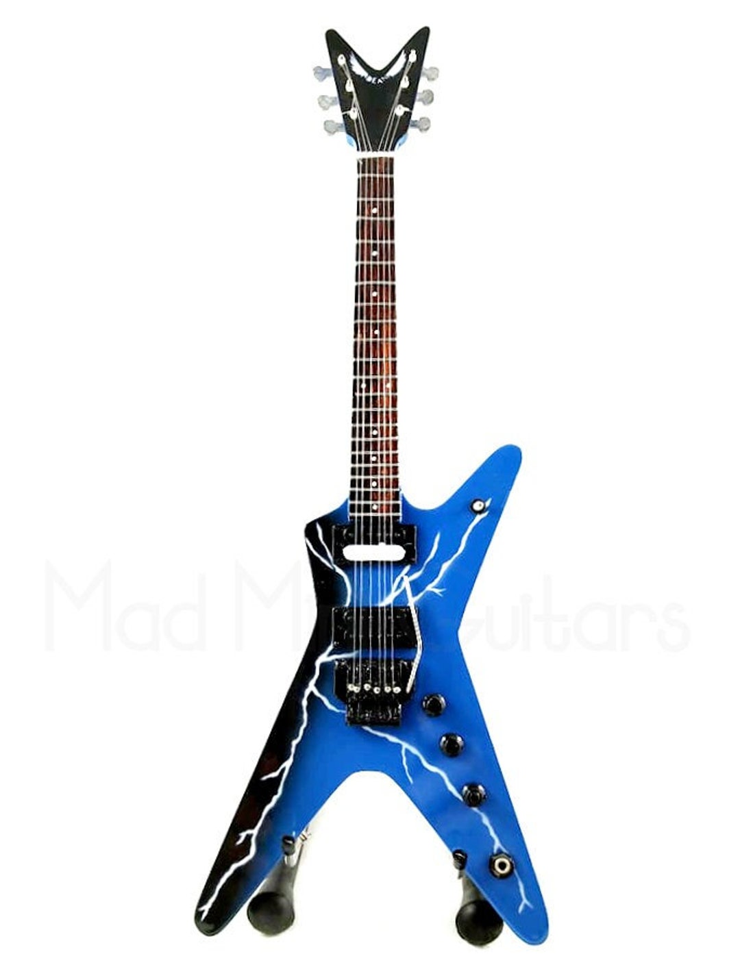 Miniature Guitar DIMEBAG DARRELL With Free Stand. Lightning Bolt