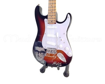 Miniature Guitar BUDDY HOLLY with free stand