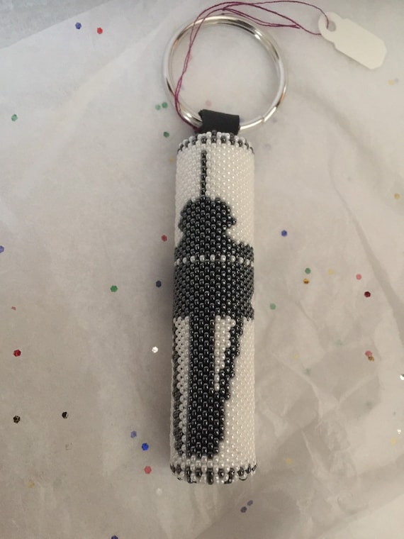 Seattle Space Needle Hand Beaded Keychain Seattle Key Fob Etsy