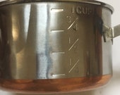 Mini Revere Ware Measuring Cup - Copper Clad Bottom Stainless Steel Sauce Pan Copy Lookalike