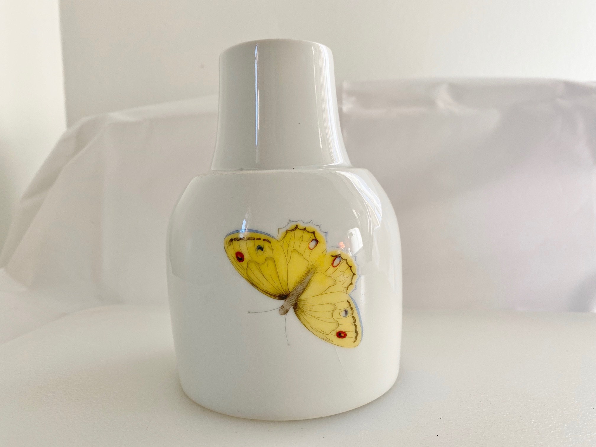 Limoges Cadeaux Butterfly Porcelain Vase From France Etsy 日本