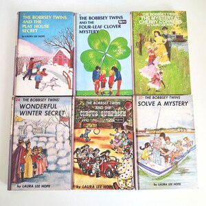 The Bobbsey Twins Lot Bücher 18-20, 24,25,27 Laura Lee Hope VINTAGE Hardcover