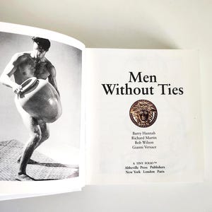 Vintage 1997 Gianni Versace Men Without Ties Book | Fashion Photography Hardcover | A Tiny Folio | Versace Collectible | Fashion History image 2