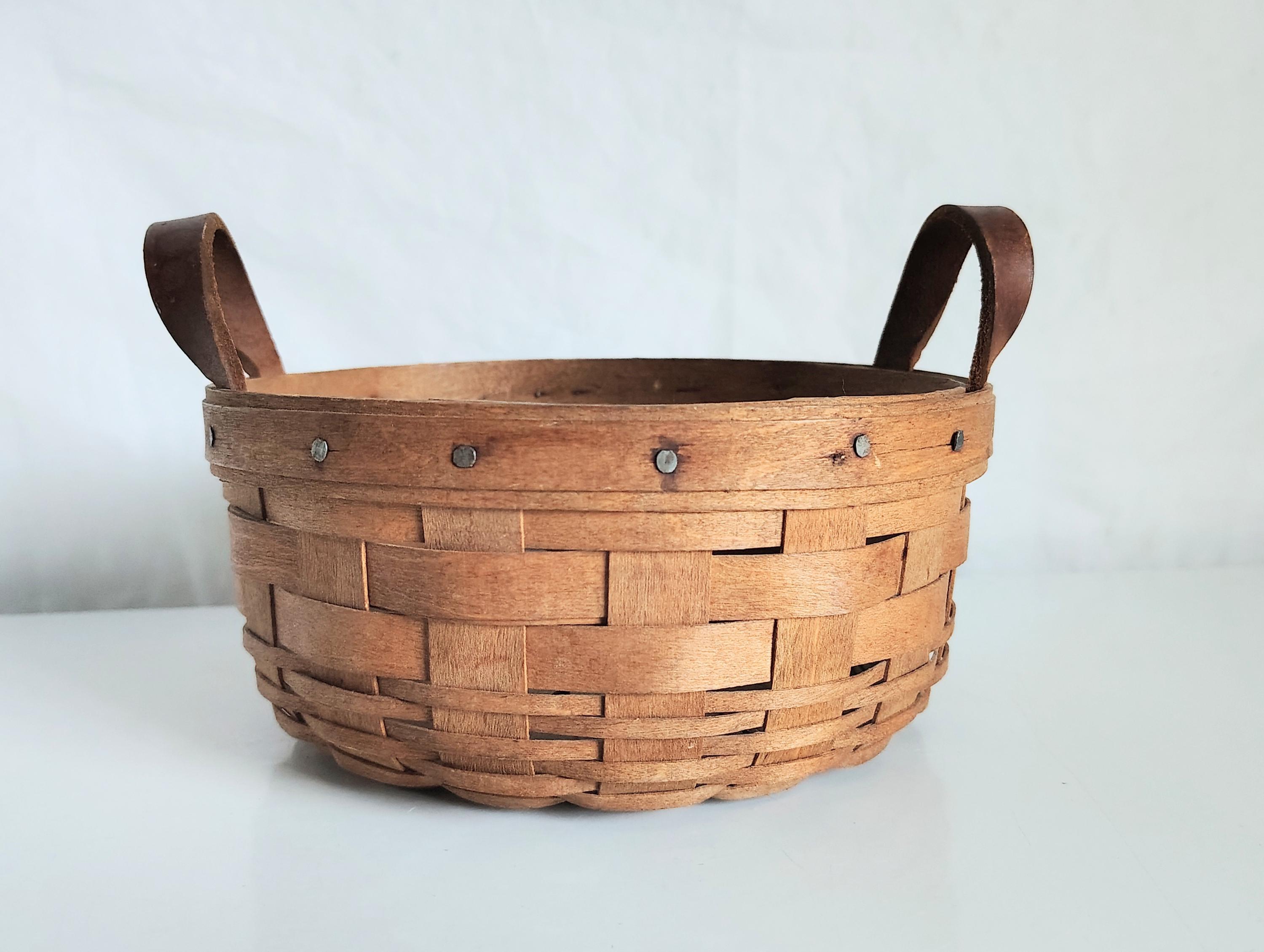 Longaberger Basket With 2 Handles - Etsy