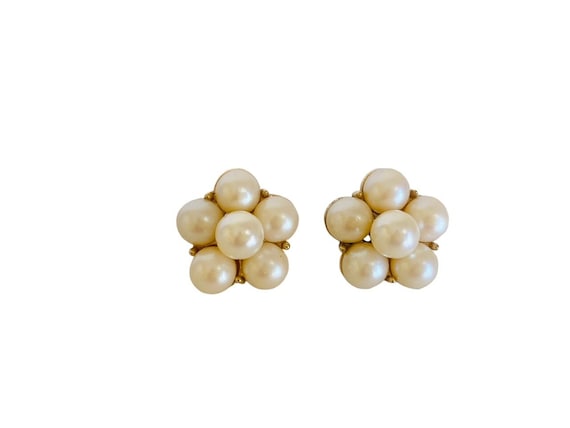 Buy Pearl & Garnet Halo Stud Earrings 14k Yellow Gold Online | Arnold  Jewelers