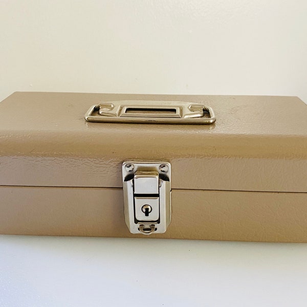 Vintage Metall Cash Box, Metall Aufbewahrungsbox, Buddy Produkte Made in USA