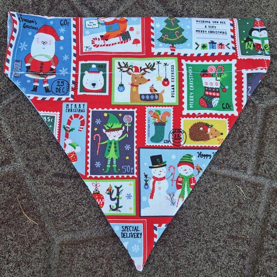 リバーシブルクリスマスパイン＆アニマルズ/レッドマーブルペット