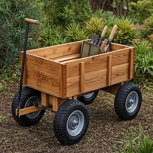 DIY Trädgårdsvagn Träbearbetningsplan PDF Ladda ner