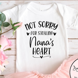 Stealing Nana&#39;s Heart SVG: New Grandmother Gift (Digital Download)